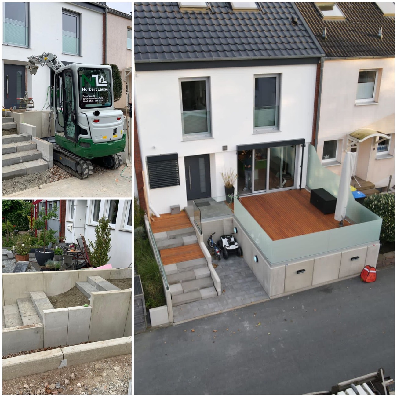Terrassenbau — Lause Baggerarbeiten
